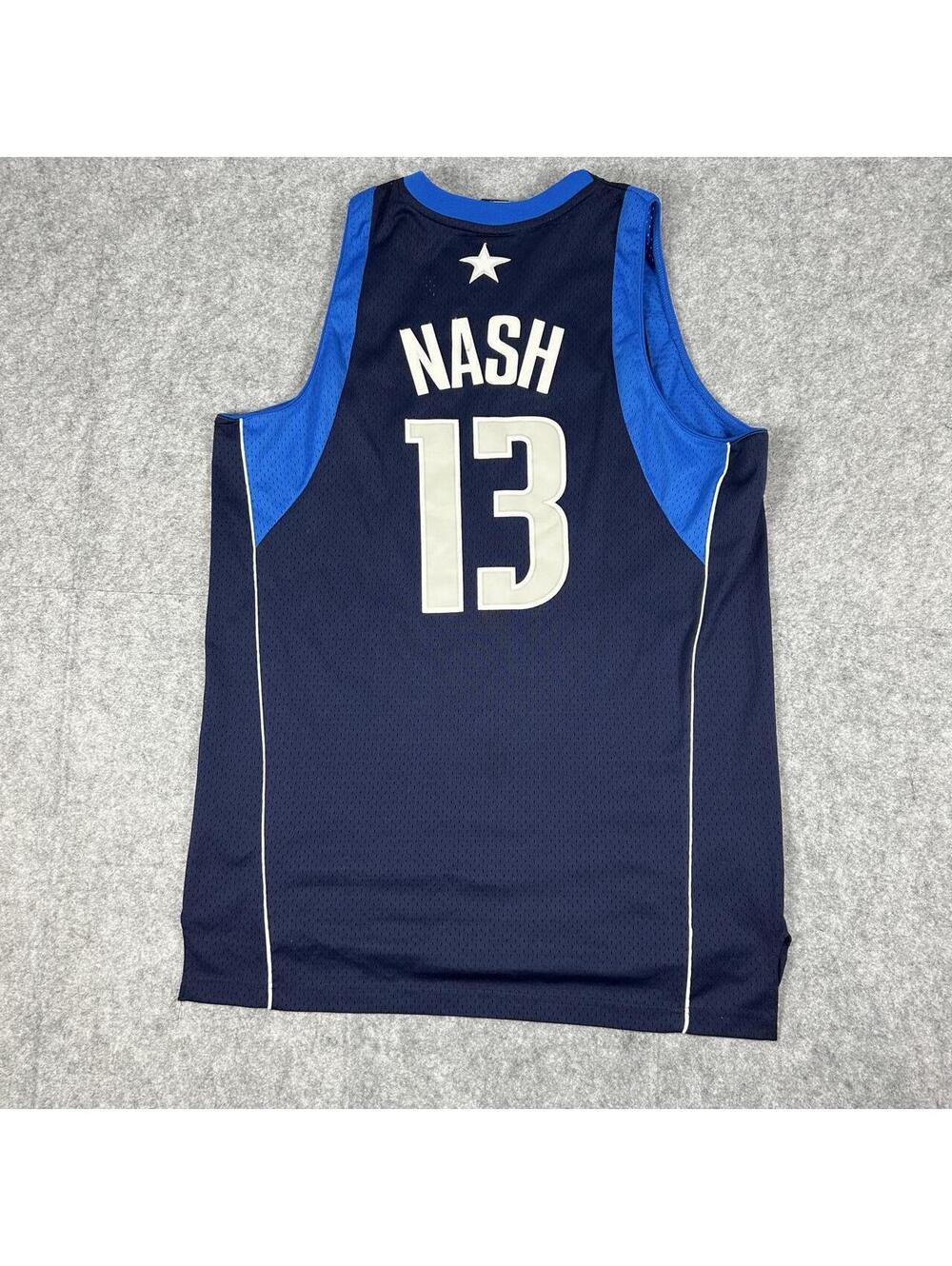 Vintage Reebok Steve Nash Dallas Mavericks NBA Home Jersey Size Large